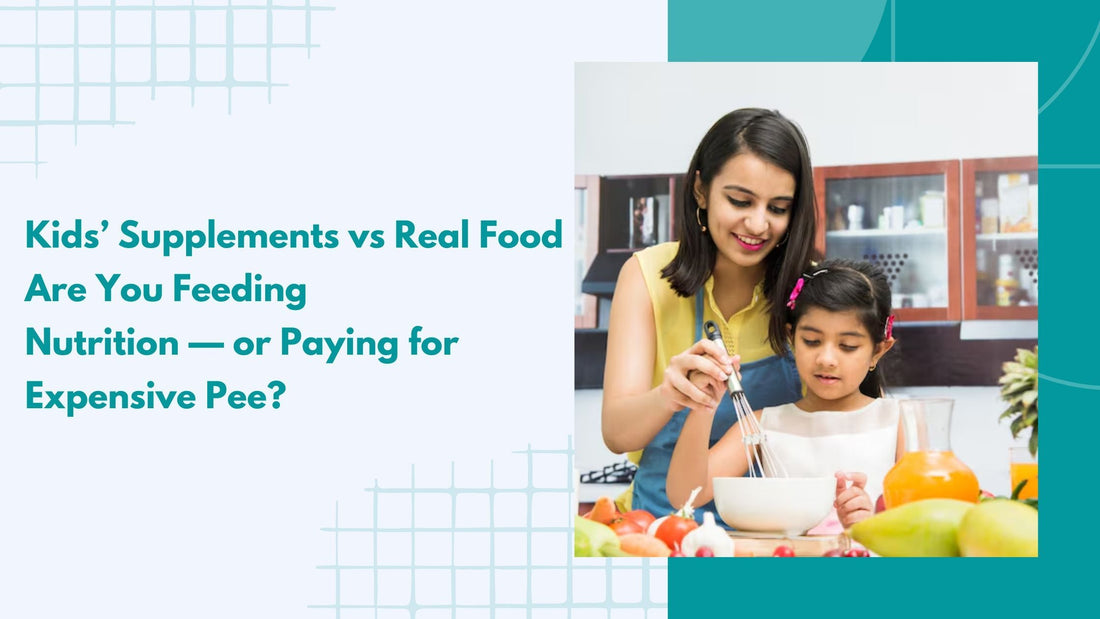 Kids’ Supplements vs Real Food Are You Feeding Nutrition — or Paying for Expensive Pee?