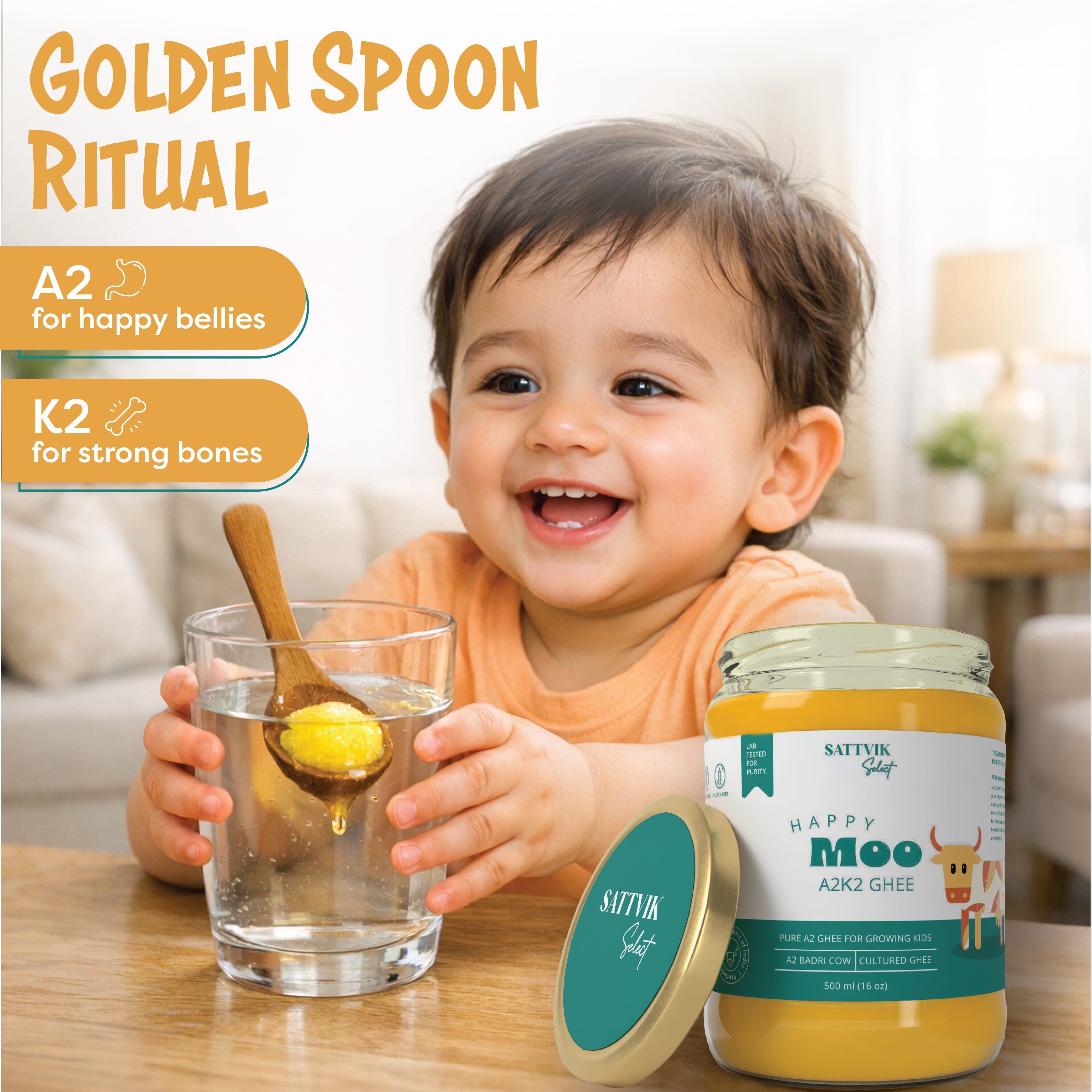 Happy Moo A2K2 Ghee